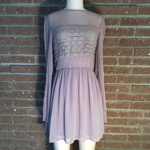 GUC XS Free People lavender lace babydoll dress